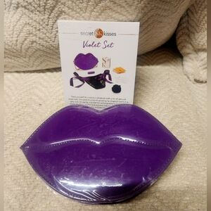 Secret Kissed Stuffed Purple Lip-Shaped Crossbody With Playful Adult Goodies